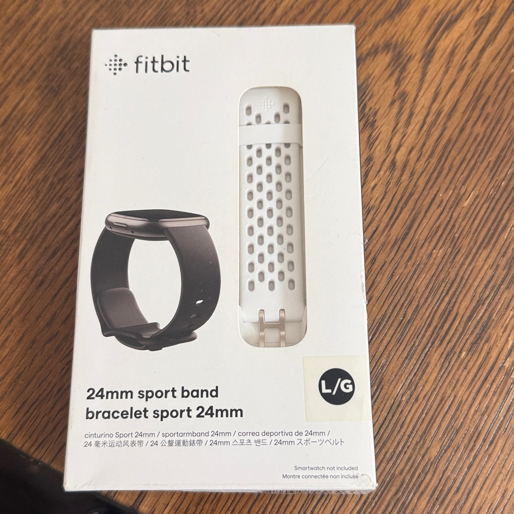 NEW Google Fitbit Sport Band 24mm Attach (FB174SBWTL) Sense /Versa Large